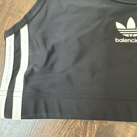 adidas x Balenciaga - Logo Print Sports Bra in Black - Picture 5 of 9